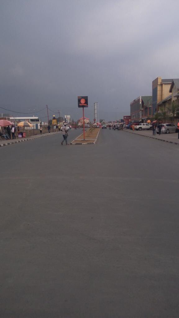 In DR Congo - a dead day as people protest against govt (Pic from Kinshasa and Goma). Social media has been 'limited'  