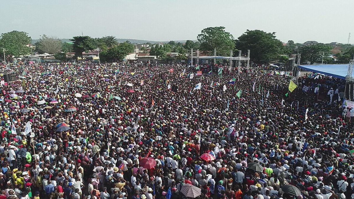 Opposition rally in Kinshasa today   