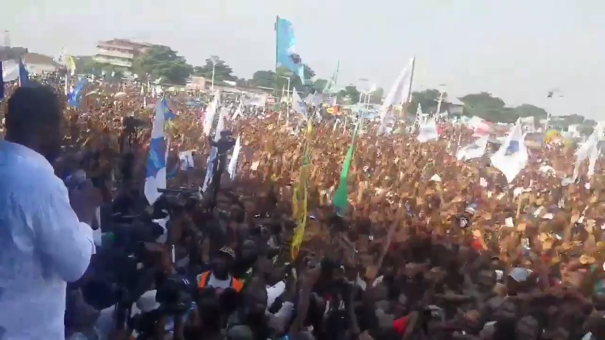 Contesting the election results. Earlier today in Kinshasa. ⁦@MartinFayulu⁩ in full communion with his supporters. 