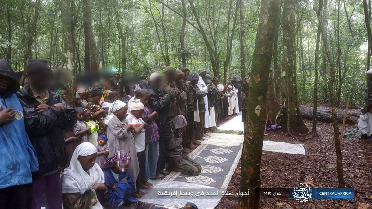 The IS section in Central Africa, which is recently illustrated by several attacks in the DRC, publishes images of its celebration of the Eid al-Fitr prayer, without specifying the country.